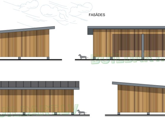 Saimniecības ēkas projekts "Grauds" - fasādes