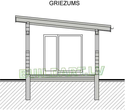 Saimnēka ar pirti - projekts "Ķimene" - griezums