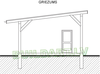 3Saimniecības ēkas projekts "Iecava", griezums