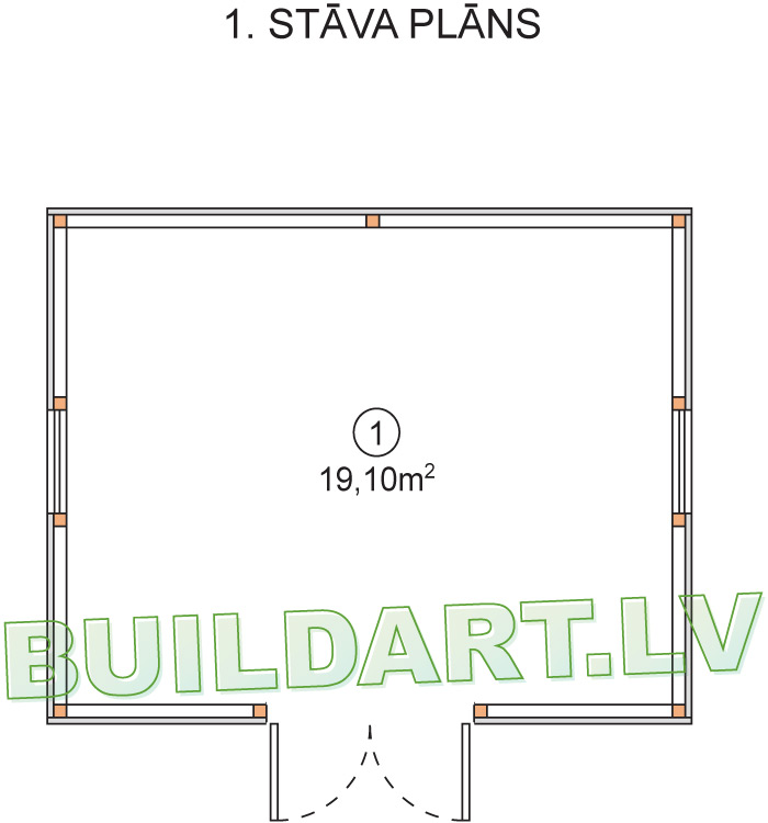Šķūņa projekts "Vigo" - plāns
