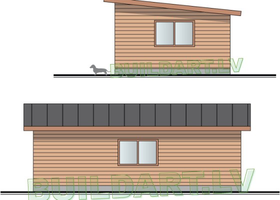 Saimniecības ēkas projekts "Jāņupe"